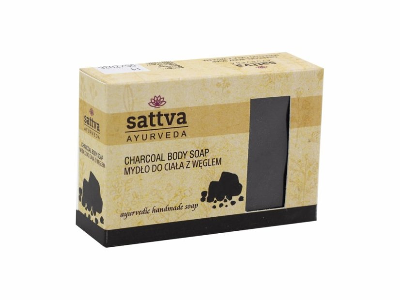 Sattva mýdlo s černým uhlím, 125 g