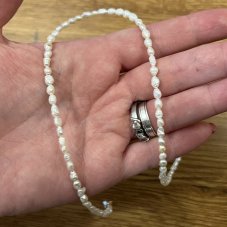 Náhrdelník z říčních perel, 35 cm