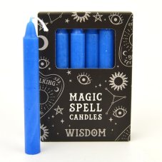 Magické svíčky modré 12 ks - Moudrost