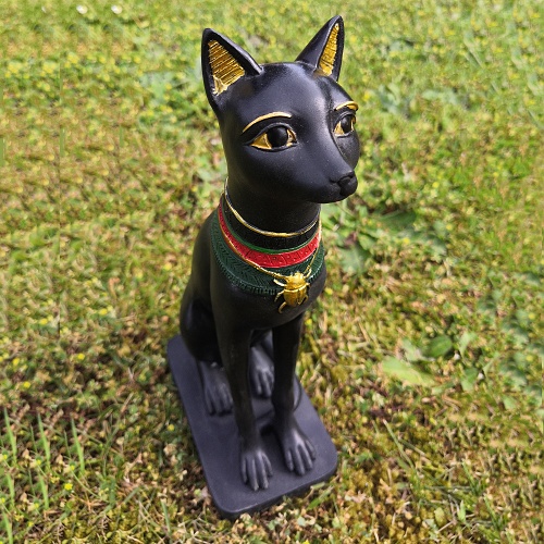 Soška Egypt - černá Bastet 02
