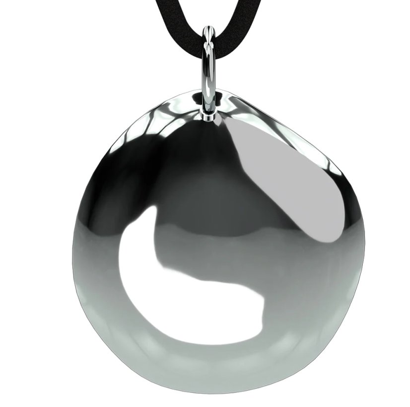 Q-Link SRT-3 biorezonátor přívěsek Pebble Polished - stříbro Ag 925/1000