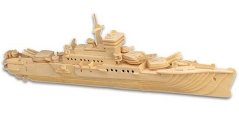 Loď křižník - 3D dřevěné puzzle