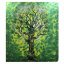 Šátek - přehoz Zelený strom 200 x 150 cm