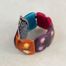 Náramek Kaya Tagua ořechy Ekvádor - Multicolour
