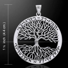 Přívěsek Strom života Wicca, stříbro Ag 925