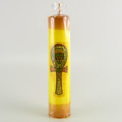 Svíčka egyptský Anch hnědý 4,7 x 20 cm