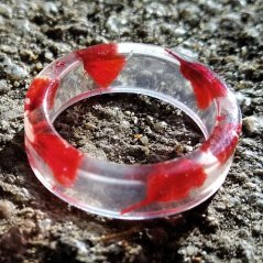 Prsten pryskyřice - Vlčí máky, velikost 54