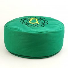 Meditační polštář zelený - Čakra Srdeční