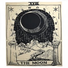 Šátek - přehoz Tarotová karta Měsíc
