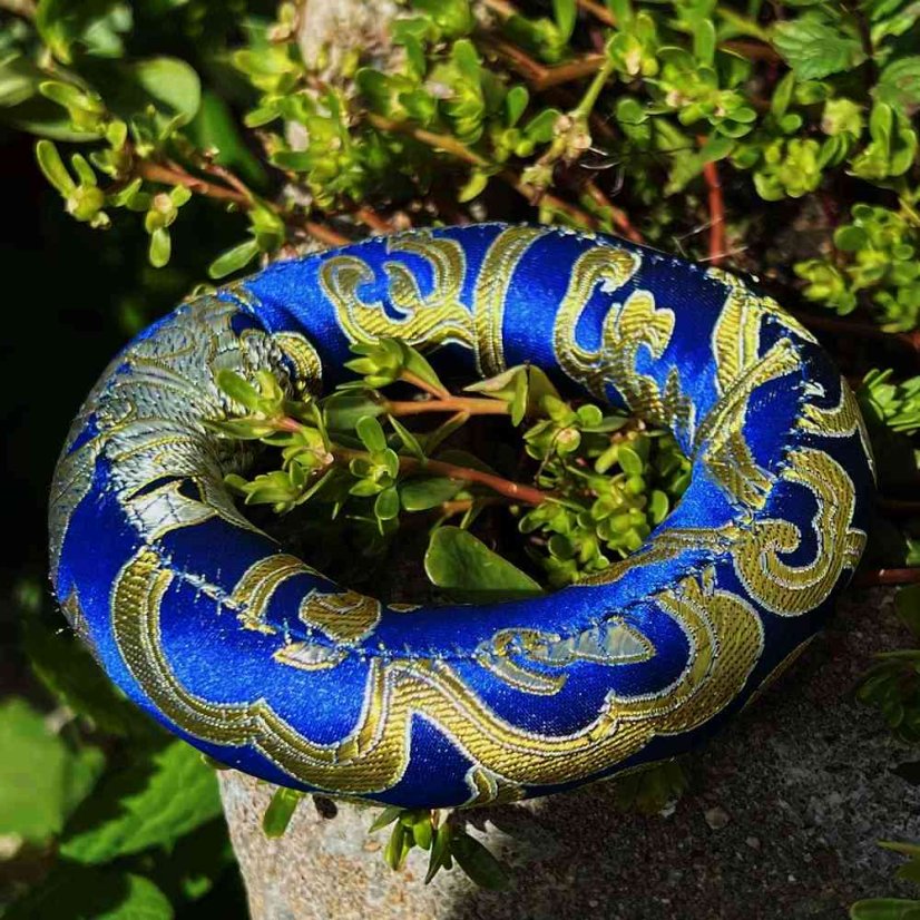 Podložka pod tibetskou mísu - modrá, 10 cm