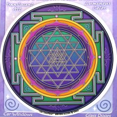 Mandala na sklo - Sri jantra