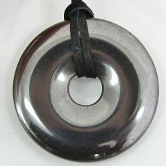 Donut kulatý 30 mm - Hematit