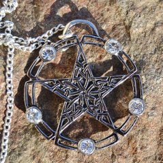 Amulet Keltský pentagram - Bílá Hvězda