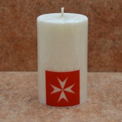 Svíčka Maltézský kříž 6 x 10 cm