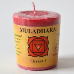 Svíčka čakra 1 - kořenová Muladhara
