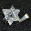 Přívěsek merkaba - Křišťál 15 mm, stříbro Ag 925/1000