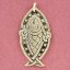 Amulet kelt Fintanův losos, stříbro Ag 925/1000