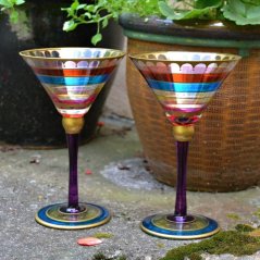 Skleněné koktejlové poháry Sansa - pár