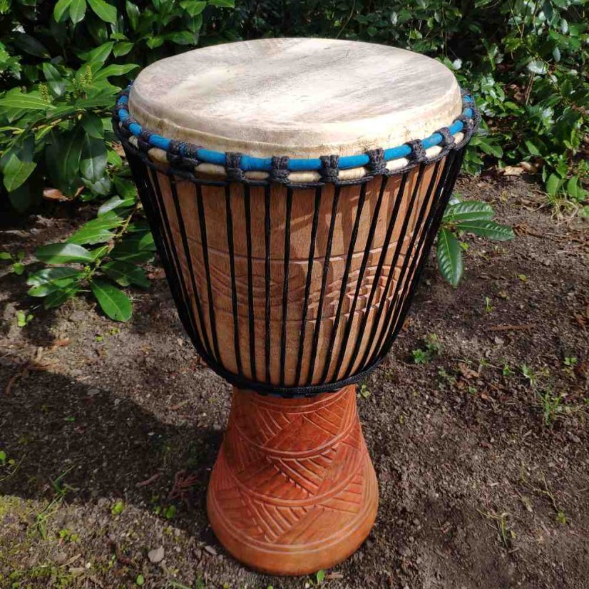 Buben Djembe 12” Asama, Ghana vyřezávaný 59 cm