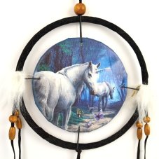 Lapač snů - Bílí jednorožci, 16 cm