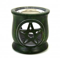 Kadidelnice - aromalampa Pentagram, zelený mastek