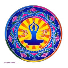 Mandala na sklo - Yoga Spirit - velká Sunseal