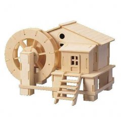 Vodní mlýn - 3D dřevěné puzzle