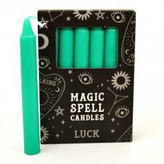 Magické svíčky zelené 12 ks - Štěstí