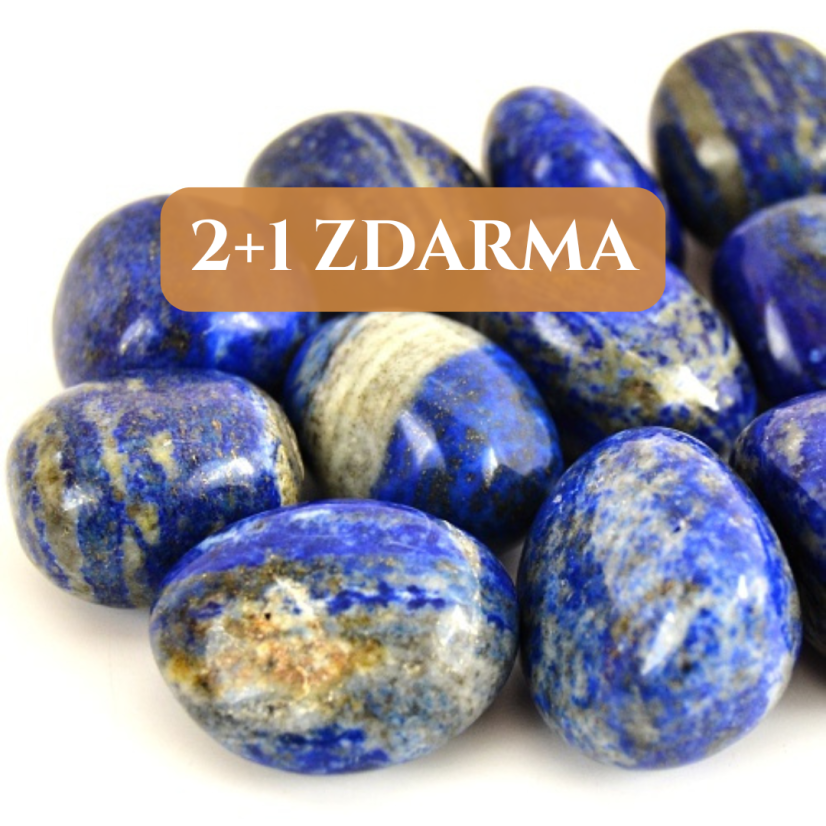 AKCE 2+1 | Lapis lazuli extra tromlovaný, mix L