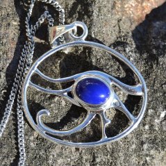 Přívěsek Horovo Oko, Lapis lazuli - stříbro Ag 925
