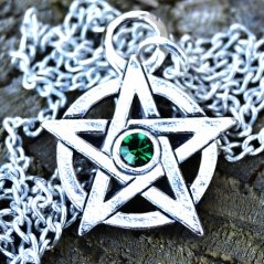 Amulet Pentagram s krystalem Swarovski