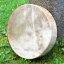 Šamanský buben Hovězí kůže štípenka surová 42 cm