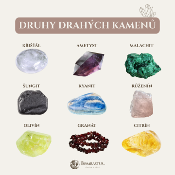 Druhy drahých kamenů: přehled od A do Z