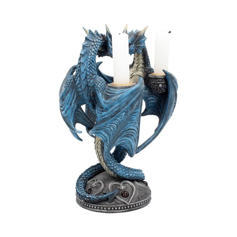 Socha fantasy exclusive - Dračí srdce, svícen