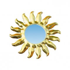 Zrcadlo - zlaté Slunce, 19 cm