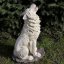 Socha fantasy - Velký bílý vlk 41,5 cm