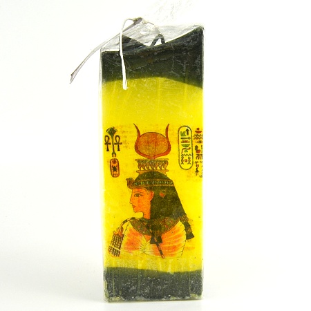 Svíčka bohyně Hathor profil archa 8 x 20 cm