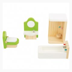 Dřevěný nábytek do domečku pro děti - Koupelna