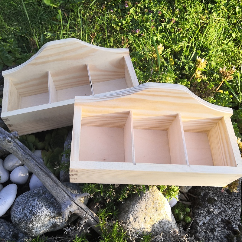 Krabička na čaj otevřená - dřevo masiv