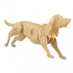 Dřevěné 3D puzzle Zvířata - Pes