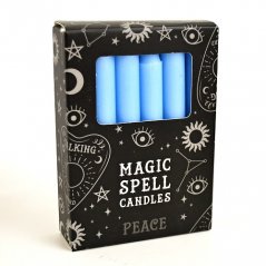 Magické svíčky světle modré 12 ks - Mír