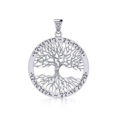Přívěsek Strom života Wicca, stříbro Ag 925