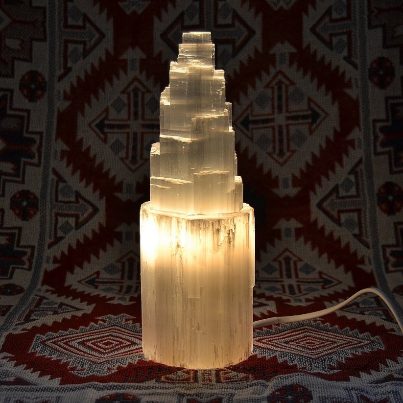 Lampa Caradhras - Selenit 25 cm