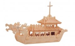 Dračí loď - 3D dřevěné puzzle