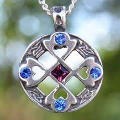 Amulet Keltský kříž Srdce