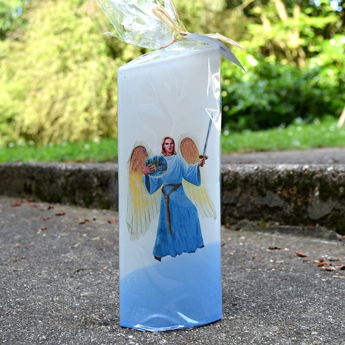 Svíčka archanděl Michael oblouk 8 x 20 cm