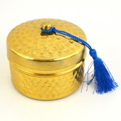 Zlatá schrána se svíčkou - vůně Vanilka, med