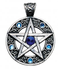 Amulet Keltský pentagram - Modrá Hvězda