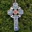Amulet Velký Keltský kříž s kamínky Swarovski