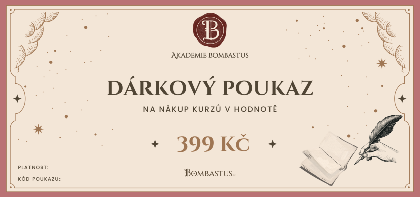 Dárkový poukaz na kurzy Akademie Bombastus